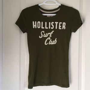 Hollister olive green tee